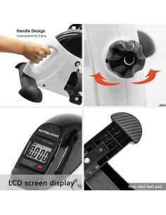 Ejercitador de Pedales TECHMOO Mini Bicicleta Portátil 2