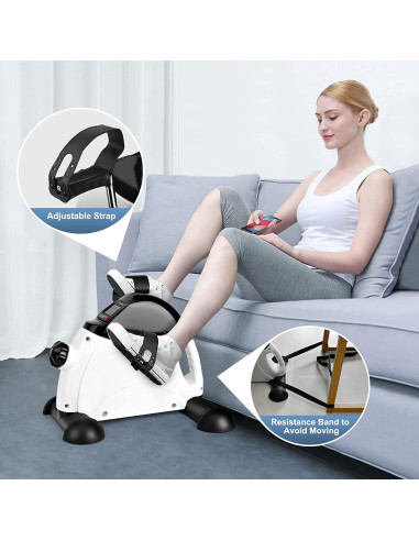 Ejercitador de Pedales TECHMOO Mini Bicicleta Portátil