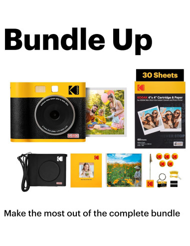 Cámara Instantánea KODAK Mini Shot 4 ERA + Impresora 2-en-1
