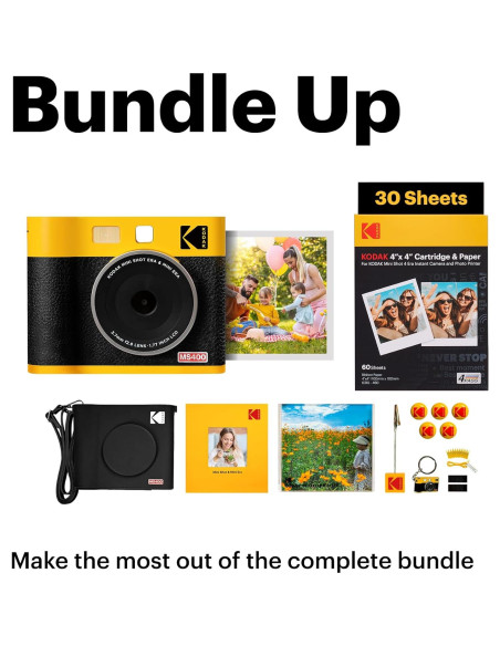 Cámara Instantánea KODAK Mini Shot 4 ERA + Impresora 2-en-1