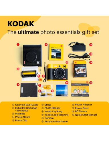 Cámara Instantánea KODAK Mini Shot 4 ERA + Impresora 2-en-1