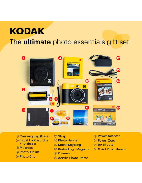 Cámara Instantánea KODAK Mini Shot 4 ERA + Impresora 2-en-1