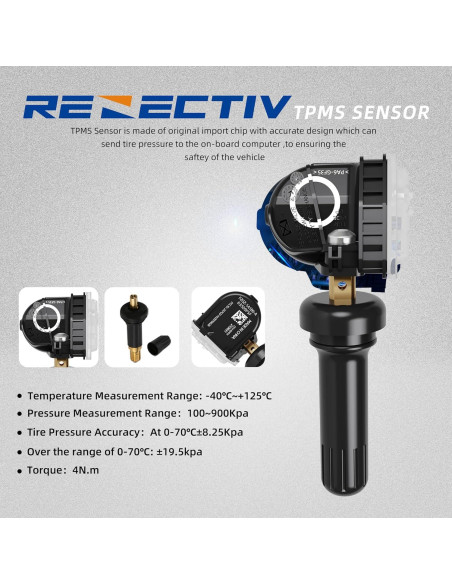 Sensor TPMS 315MHz RENECTIV para Ford y Lincoln - Set de 4