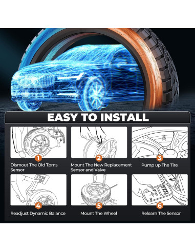 Sensor TPMS Jsueng 426070C060 para Toyota Sequoia/Sienna/Tundra