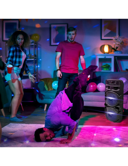 Altavoz PA Bluetooth Pyle PPHP2835B 600W con Subwoofer 8"