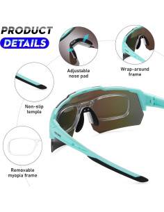 Gafas de Sol Deportivas Polarizadas UV400 para Ciclismo 2