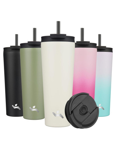 Taza Aislada Konokyo 26 Oz Acero Inoxidable Blanco Ángel