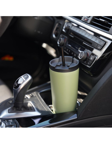 Taza Aislada Konokyo 26 Oz Acero Inoxidable Blanco Ángel