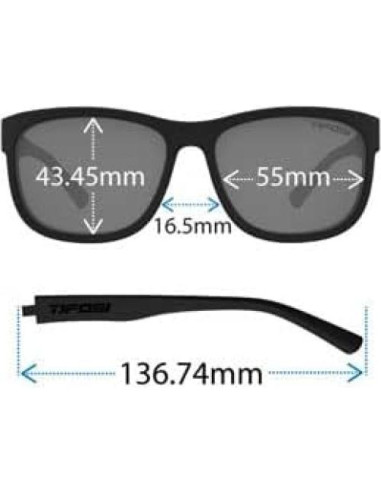 Gafas de sol Tifosi Optics XL Ahumado con espejo rojo