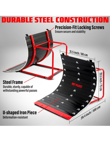 Entrenador de Fútbol Kick N' Roll TGU - Rampa Curva 100x80x75cm