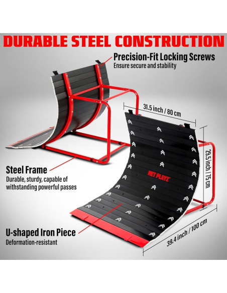Entrenador de Fútbol Kick N' Roll TGU - Rampa Curva 100x80x75cm