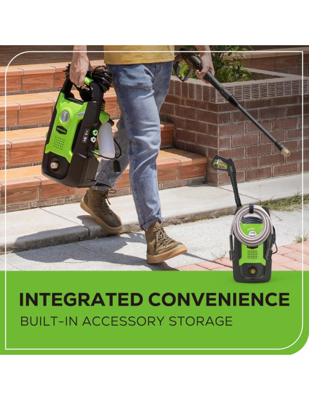 Lavadora a Presión Eléctrica Greenworks 1600 PSI 1.2 GPM