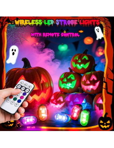 4 Luces Estroboscópicas LED Inalámbricas Suacopzar con Control Remoto 2