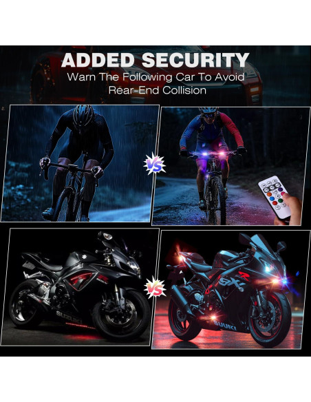 4 Luces Estroboscópicas LED Inalámbricas Suacopzar con Control Remoto