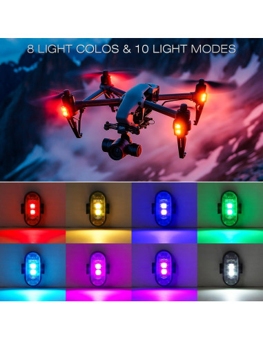 4 Luces Estroboscópicas LED Inalámbricas Suacopzar con Control Remoto