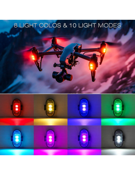 4 Luces Estroboscópicas LED Inalámbricas Suacopzar con Control Remoto