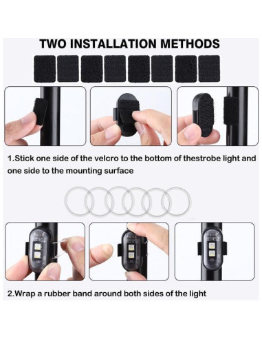 4 Luces Estroboscópicas LED Inalámbricas Suacopzar con Control Remoto