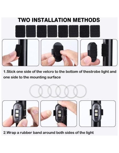 4 Luces Estroboscópicas LED Inalámbricas Suacopzar con Control Remoto