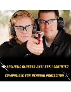 Gafas de Tiro LaneTop Anti Niebla ANSI Z87.1 Unisex 2