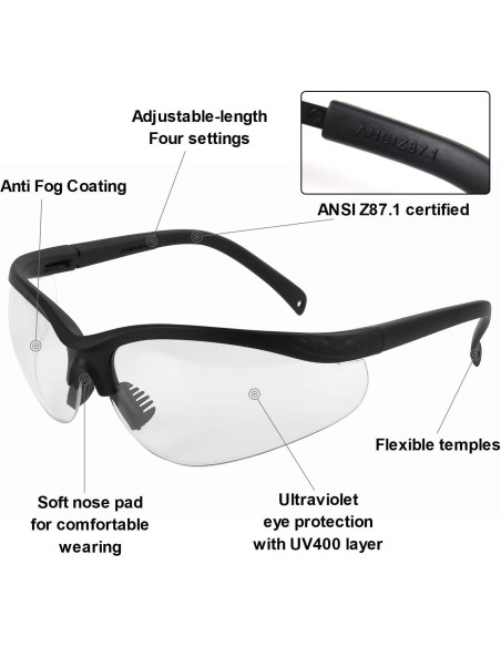 Gafas de Tiro LaneTop Anti Niebla ANSI Z87.1 Unisex Gafas de Tiro LaneTop Anti Niebla ANSI Z87.1 Unisex