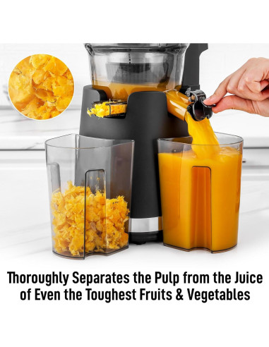 Extractor de Jugo Masticador Zulay 250W 800ml Negro