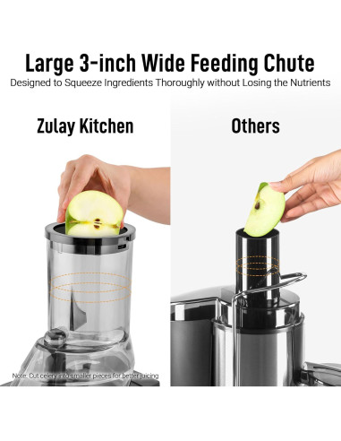 Extractor de Jugo Masticador Zulay 250W 800ml Negro