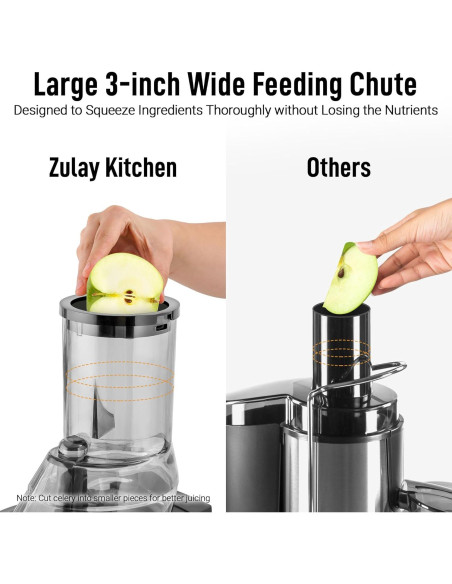 Extractor de Jugo Masticador Zulay 250W 800ml Negro