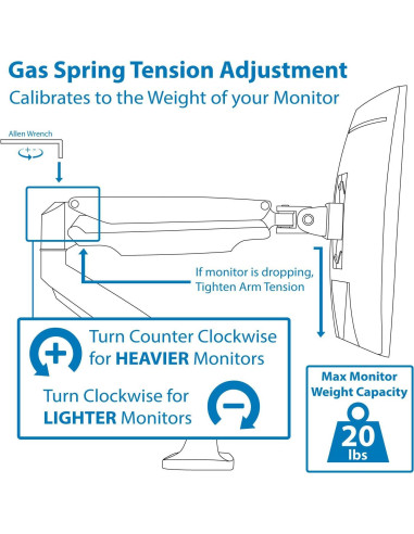 Soporte Monitor Mount-It! MI-1771 Ajustable 9,07 kg