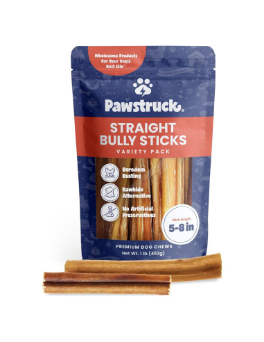 Pawstruck 5-20 cm Palitos de Carne de Res para Perros 1 kg