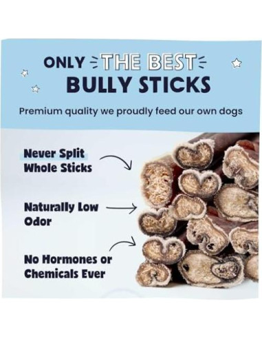 Pawstruck 5-20 cm Palitos de Carne de Res para Perros 1 kg
