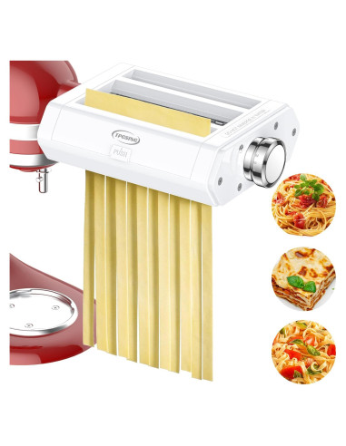 Accesorio de Pasta KitchenAid 3 en 1 con Rodillo y Cortadores