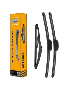 Limpiaparabrisas AUTOBOO 26"+16" + 12" para Toyota RAV4 y Mazda 5