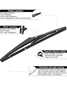 Limpiaparabrisas AUTOBOO 26"+16" + 12" para Toyota RAV4 y Mazda 5 2