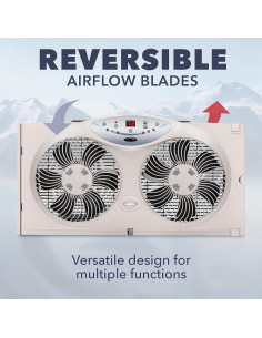 Ventilador de Ventana Bionaire BW2300-N con Control Remoto 2