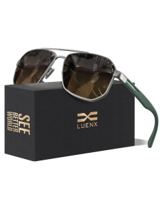 Gafas de sol LUENX Aviador Polarizadas UV400 61mm Hombres