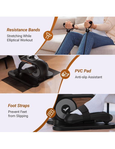 Elíptica Bajo Escritorio MERACH E32 12 Velocidades 8.8kg