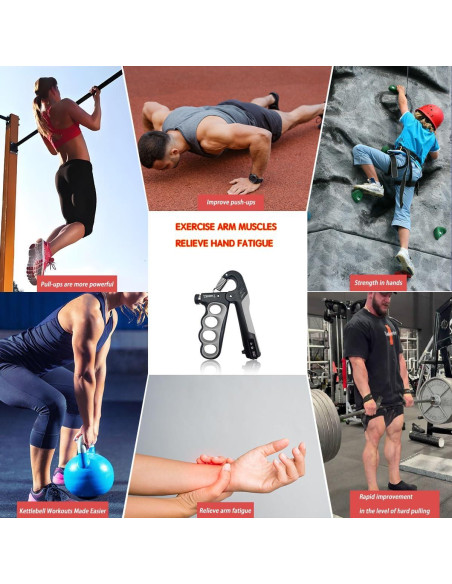 Fortalecedor de Agarre Uvedabul 5-100 kg Ergonómico