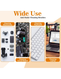 Juego de 8 cepillos antiestáticos APBFH para limpieza electrónica 2