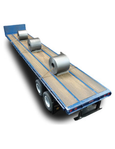 Kit a Escala 1:25 Remolque Plano AMT Fruehauf 120 Piezas