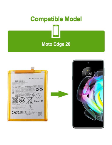 Batería Reemplazo Moto Edge 20 MB40 4000mAh Kit Reparación