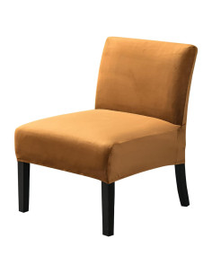 Funda de Silla Sin Brazos JIAN YA NA Terciopelo Camel