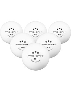 Pelotas de Ping Pong PRO SPIN 3 Estrellas Blancas 40mm 2