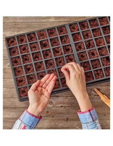 Bandeja de Inicio de Semillas Autorriego Burpee 72 Celdas