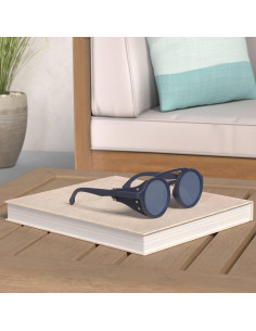 Gafas de sol steampunk polarizadas con escudo de cuero 2