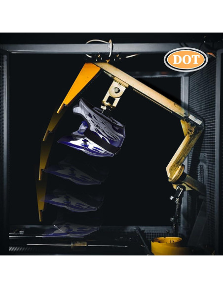 Casco de Motocross TCT-MOTORPARTS Pequeño Llama Azul