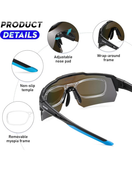 Gafas de sol deportivas Polarizadas UV400 para ciclismo