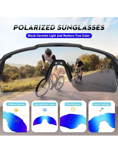 Gafas de sol deportivas Polarizadas UV400 para ciclismo