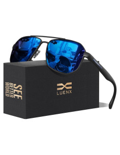 Gafas de sol LUENX Aviador Polarizadas UV400 61mm Hombres