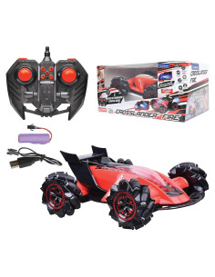Coche RC Lexibook Crosslander Fire 1/16 12km/h Rojo