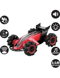 Coche RC Lexibook Crosslander Fire 1/16 12km/h Rojo 2